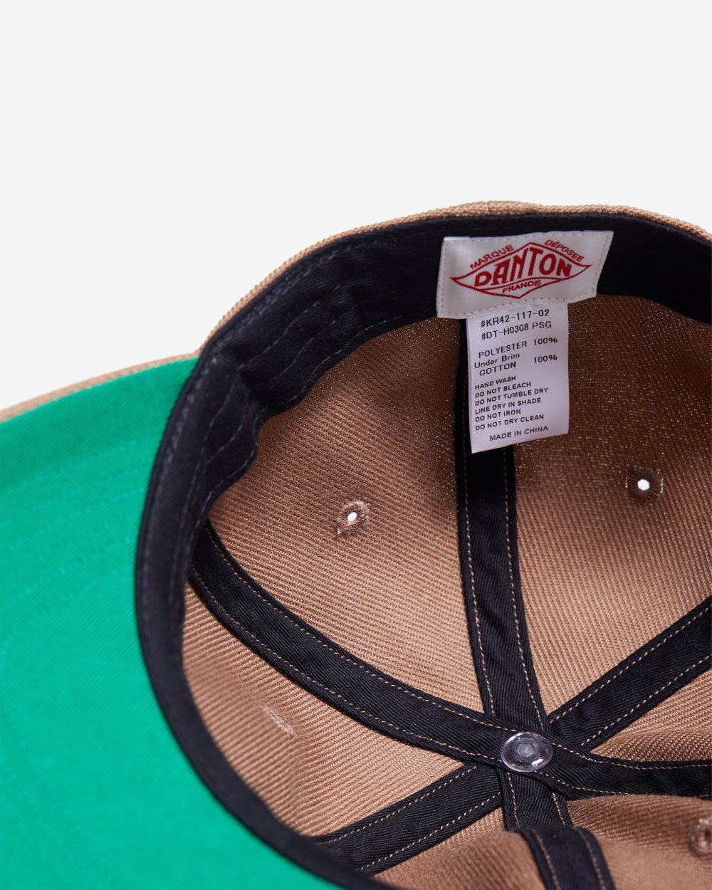 Polyester Serge 6 Panel Cap - Camel