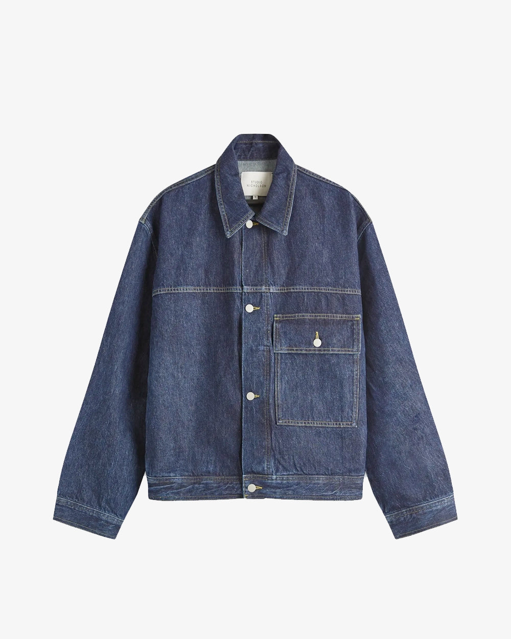 Petar - Patch Pocket Denim Jacket - Blue Black