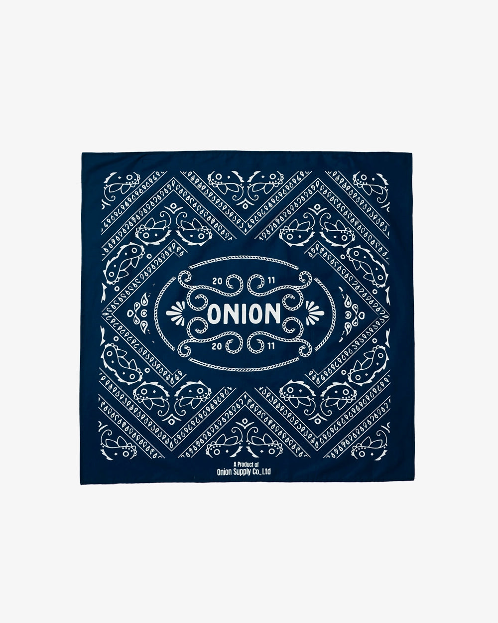 Paisley Bandana - Navy