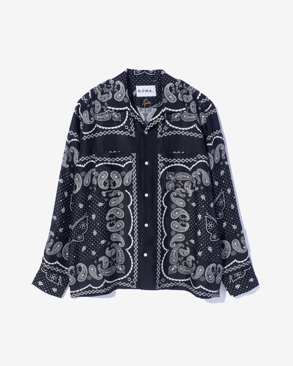 Noma t.d. & Needles - Papillon Open Collar Shirt - Black