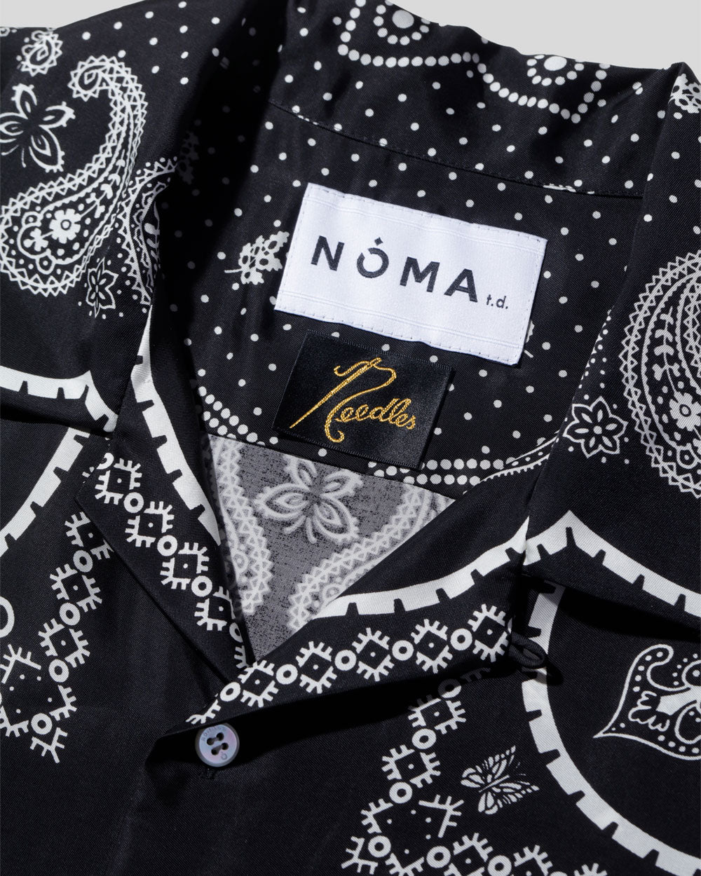 Papillon Open Collar Shirt (NOMA t.d. & NEEDLES) - Black