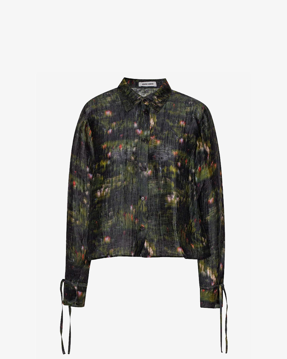 Pull Silk Blouse - Dark Bouquet