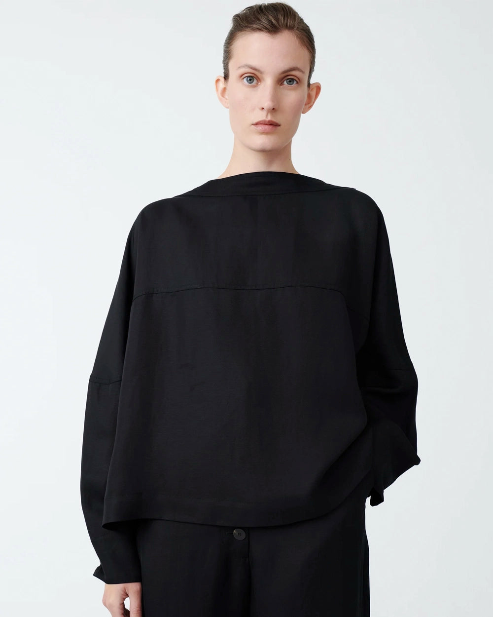 Sarr - Oren Back Long Sleeve Top - Black