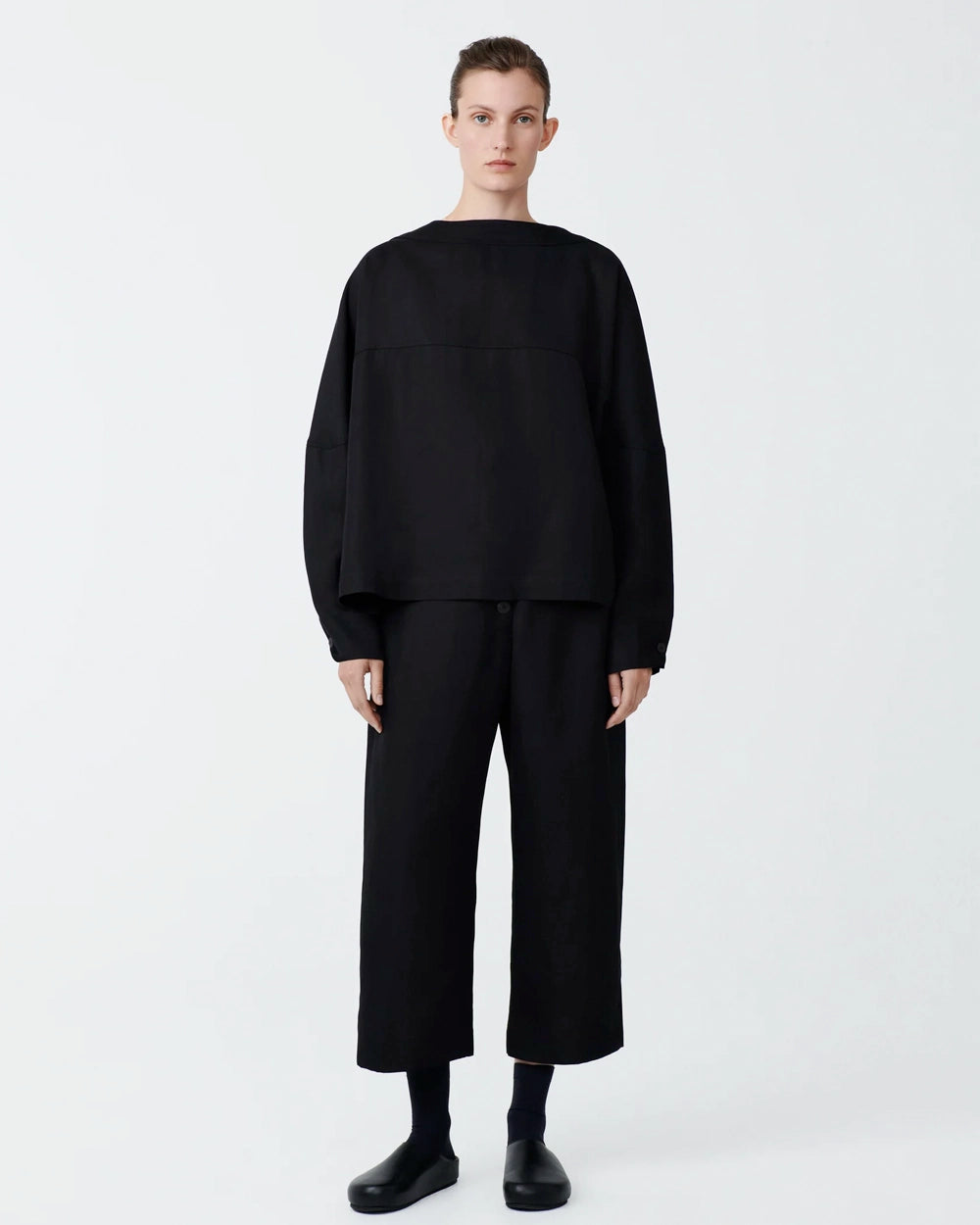 Sarr - Oren Back Long Sleeve Top - Black