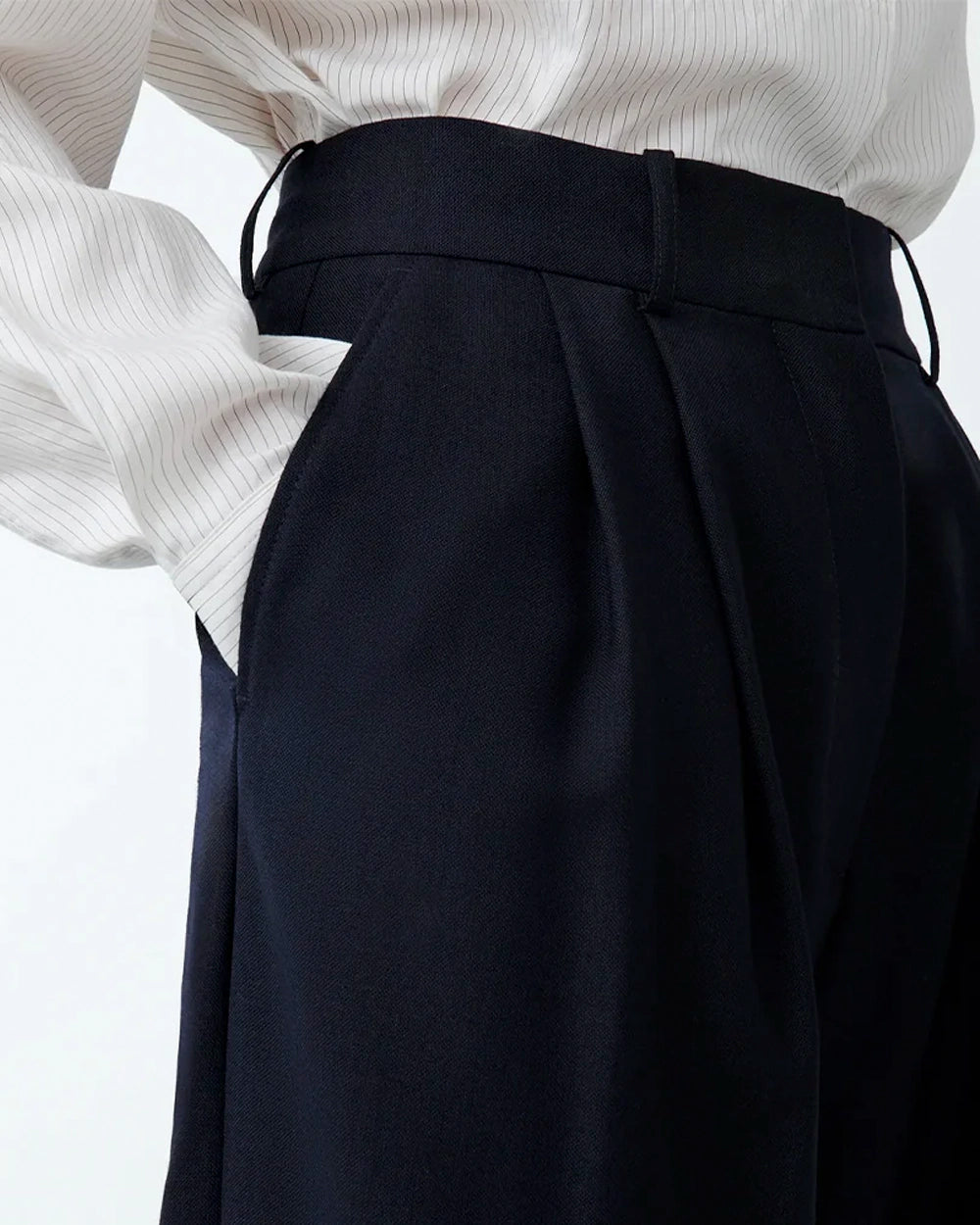 Sperro Double Pleat Pant - Darkest Navy