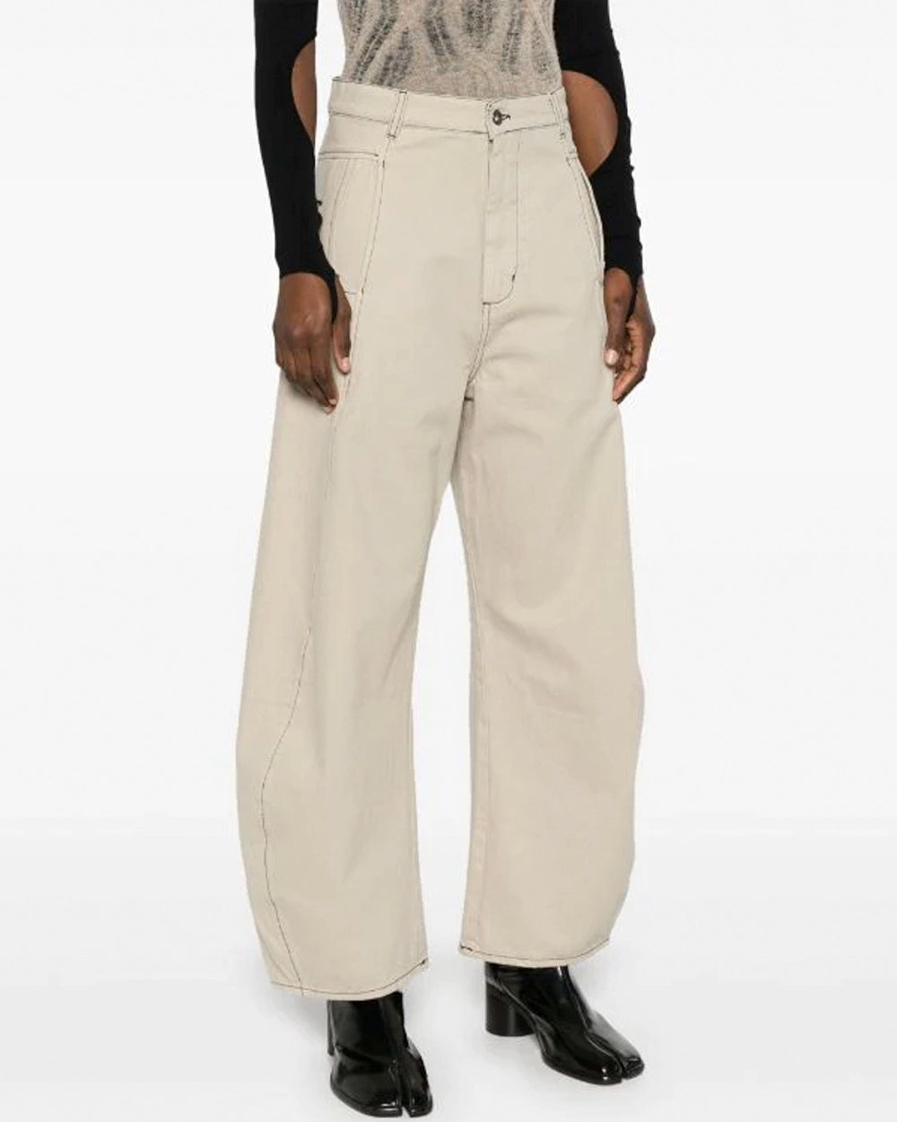 Shade Denim Pants - Tan