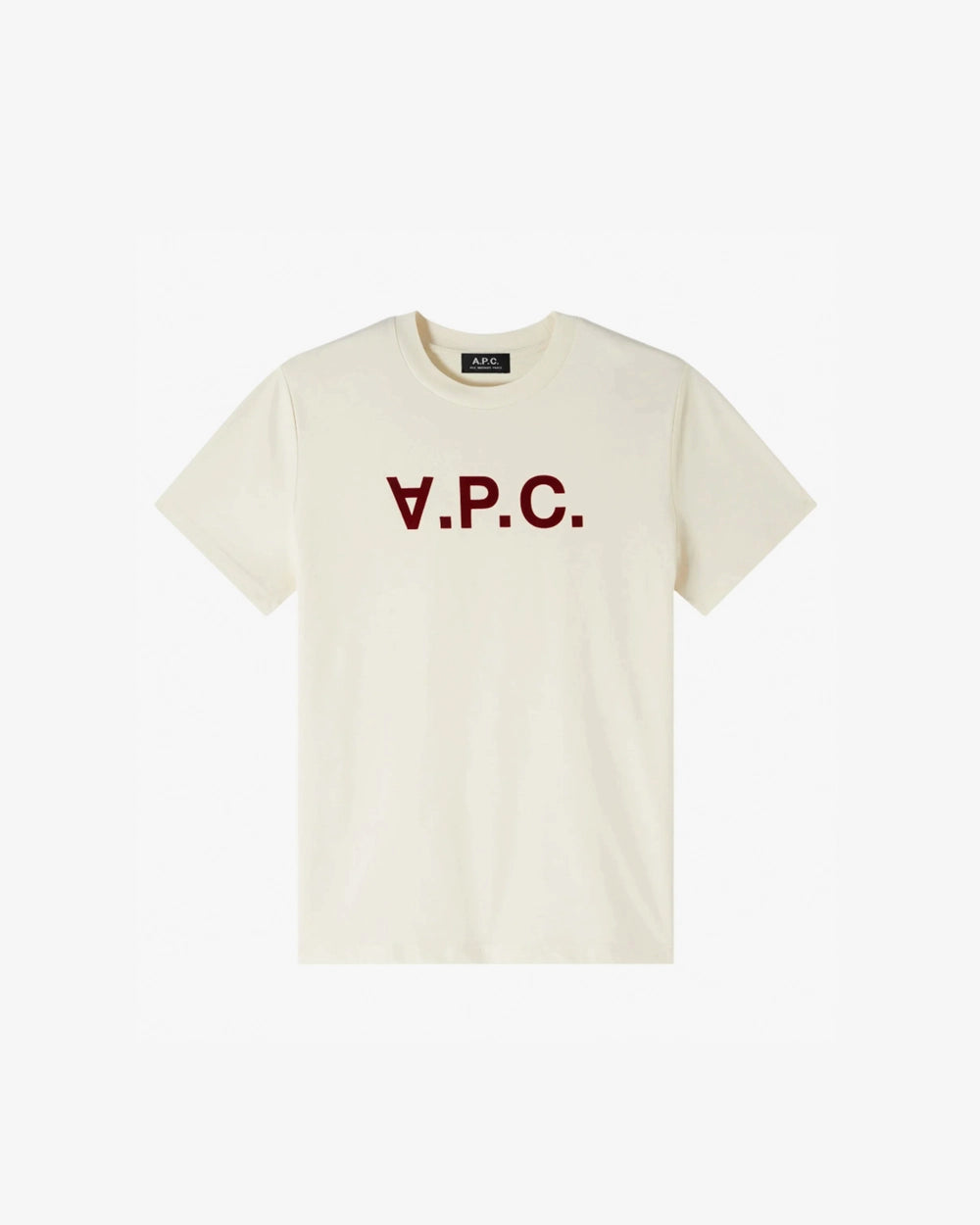 Standard Grand Vpc T-Shirt - Ecru/Burgundy