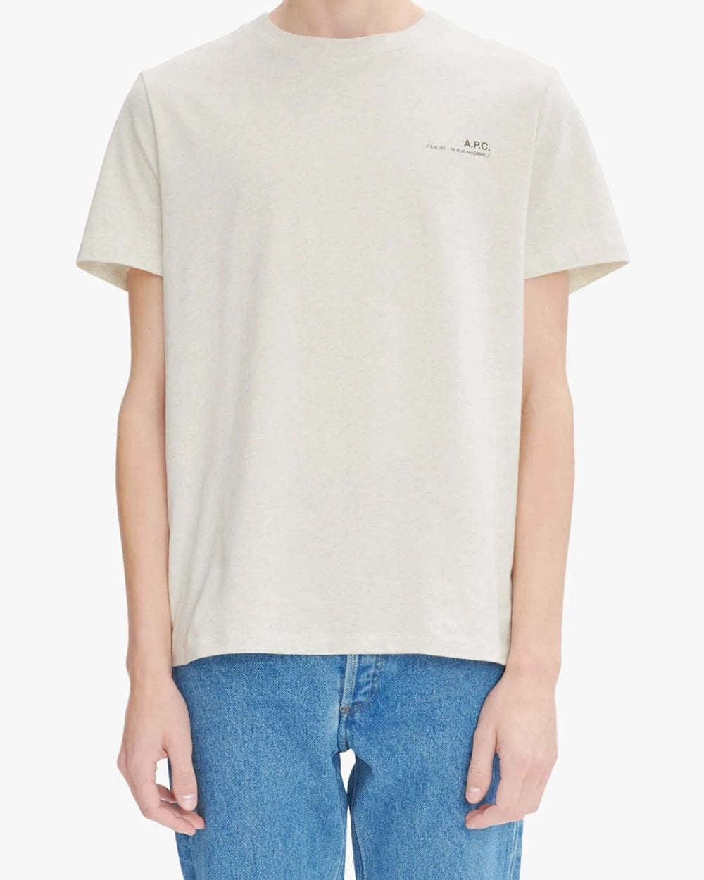 Standard Item T-Shirt - Heather Ecru/ Khaki