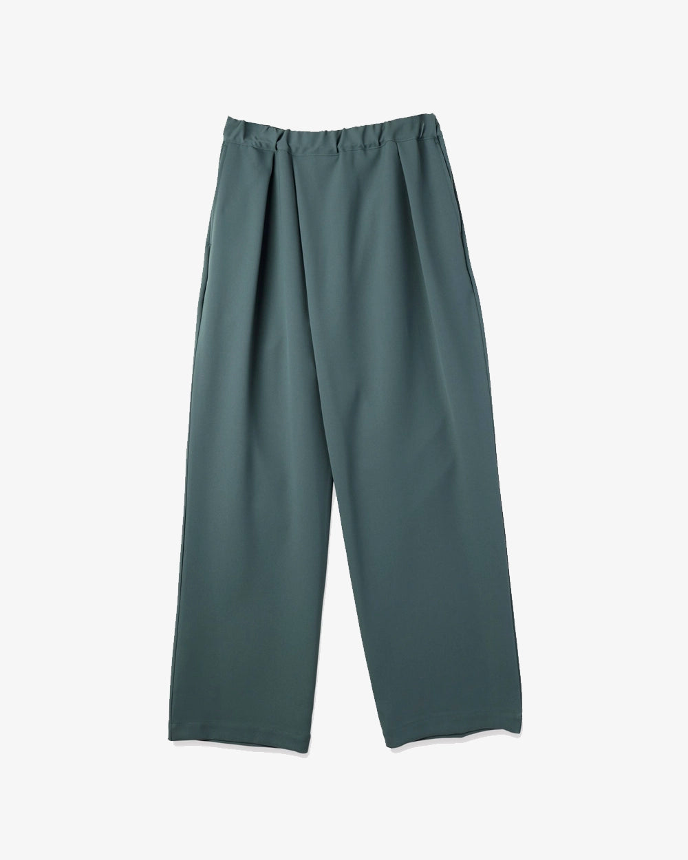 Stretch Double Cloth Wrap Pants - Green