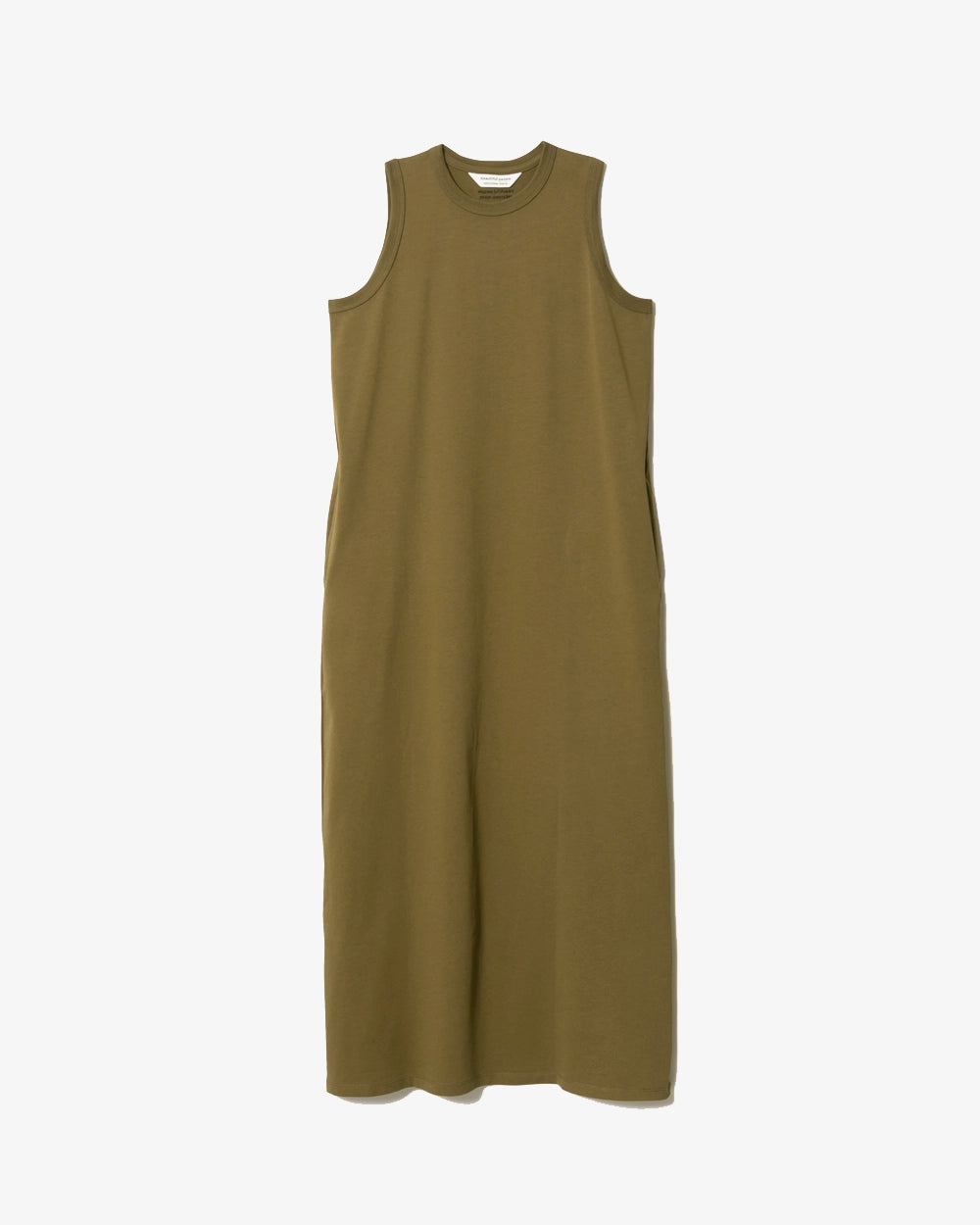 Suvin Compact Jersey Tank-Top Dress - Olive