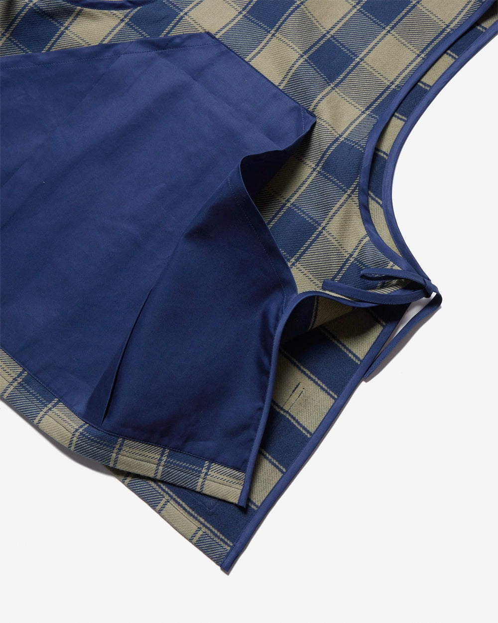 Utility Vest - Indigo Check