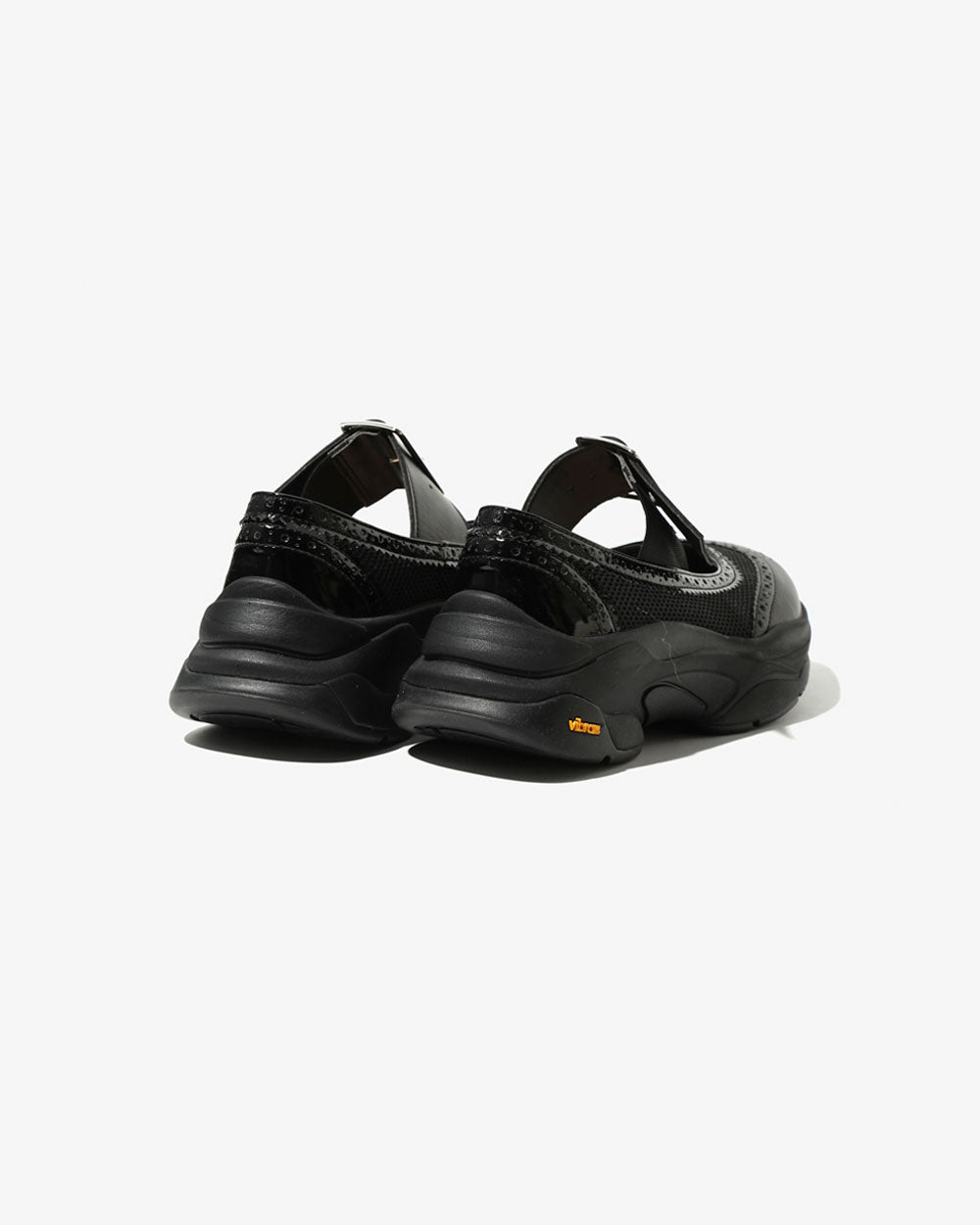 Wing Tip Sneakers - Black