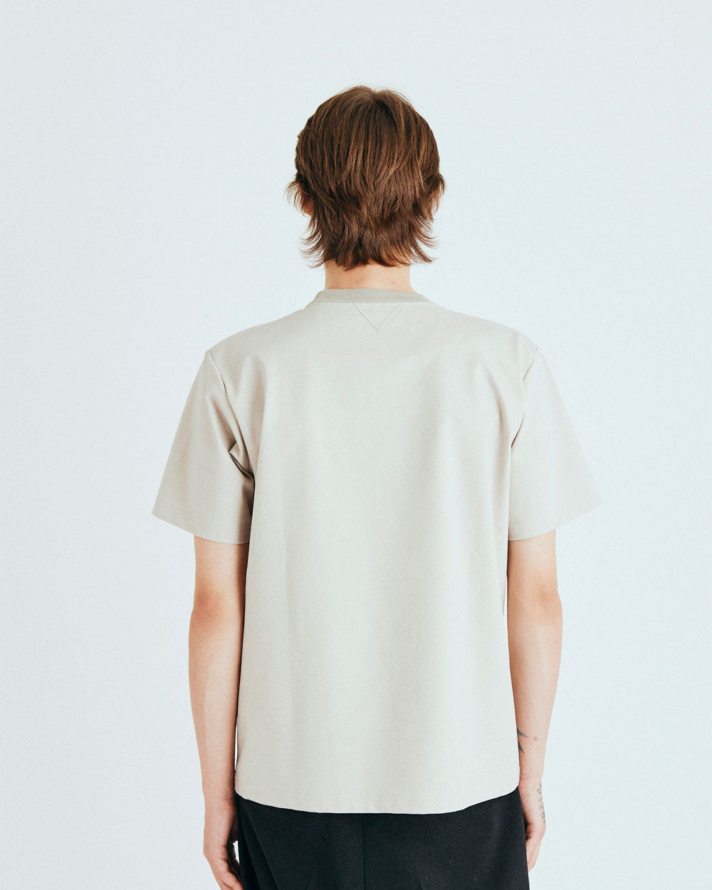 Zip Pocket T-Shirt - Beige