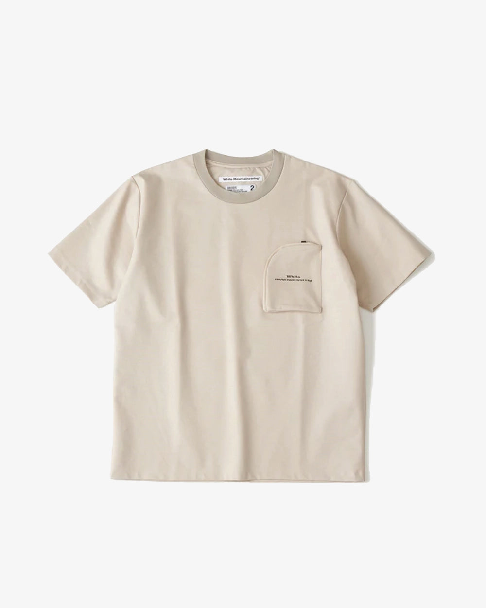 Zip Pocket T-Shirt - Beige