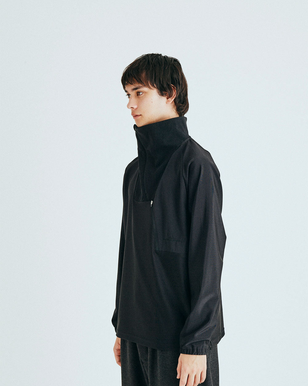 Zip Pullover - Black