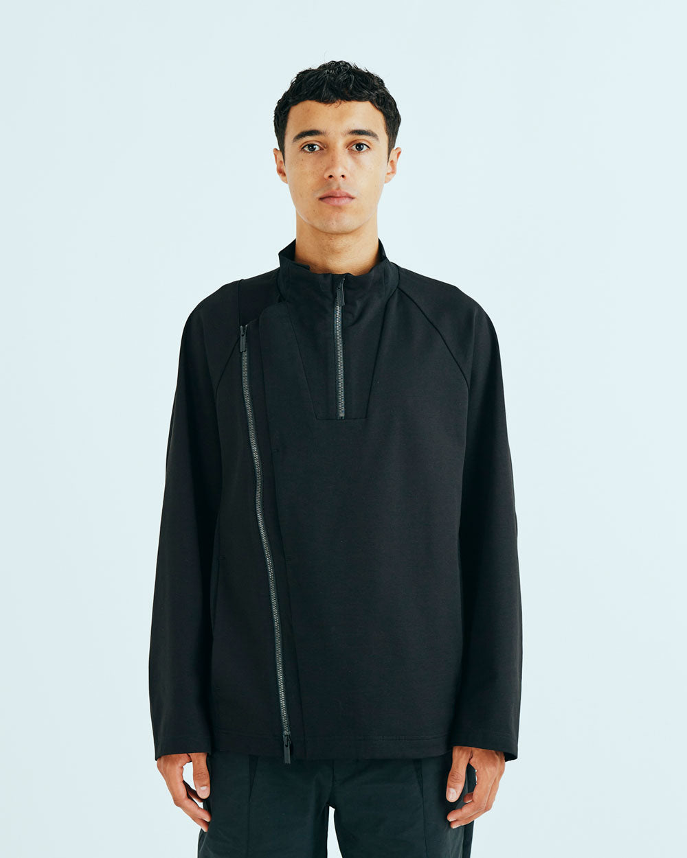 Zip Pullover - Black