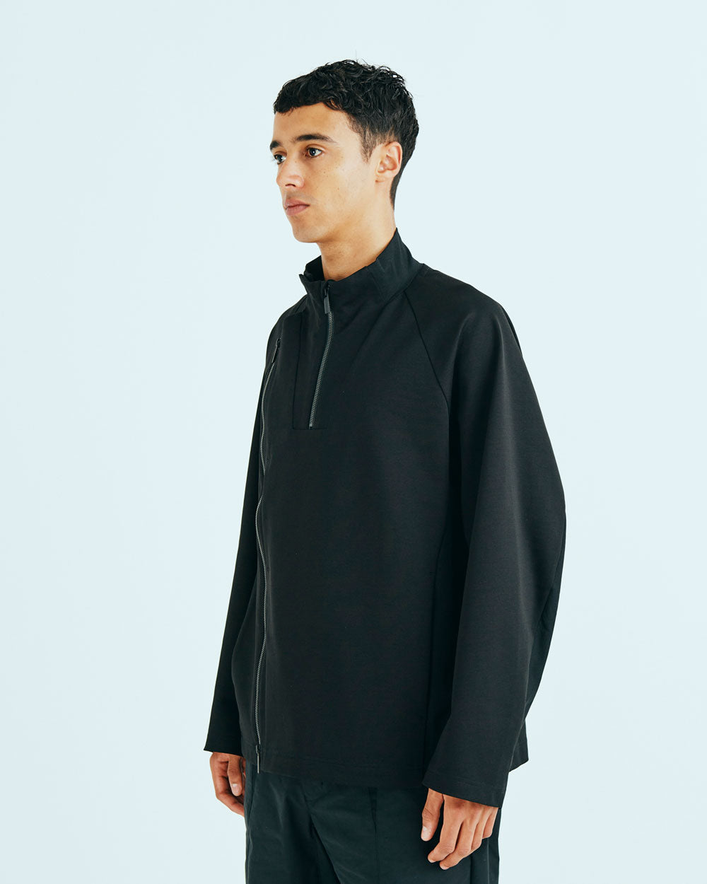 Zip Pullover - Black