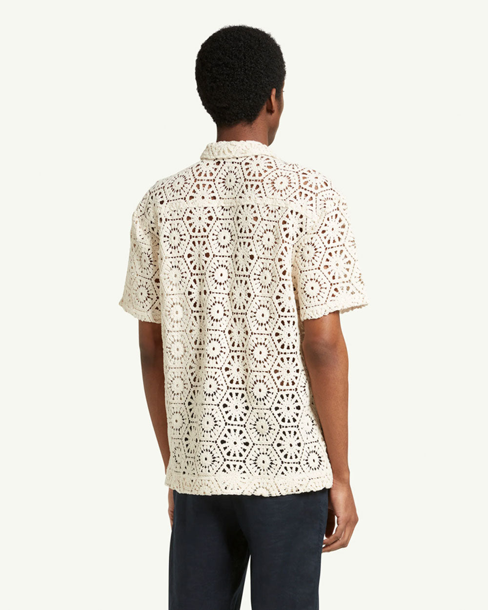 Achilles (Gentleman) Crochet Shirt - Ivory