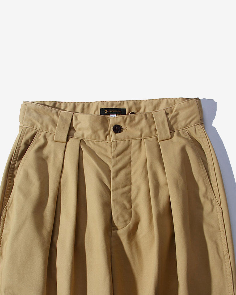 Adjustable Waist Trousers - Khaki