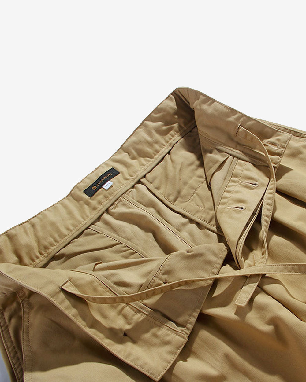 Adjustable Waist Trousers - Khaki