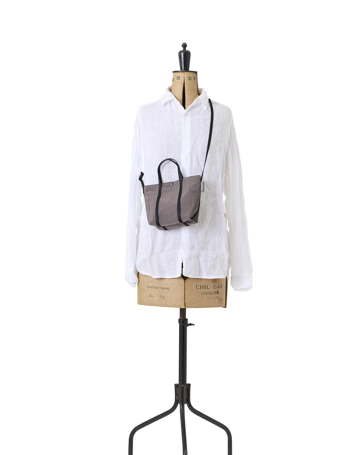 Gabardine 2 way Shoulder Portable S - Grey