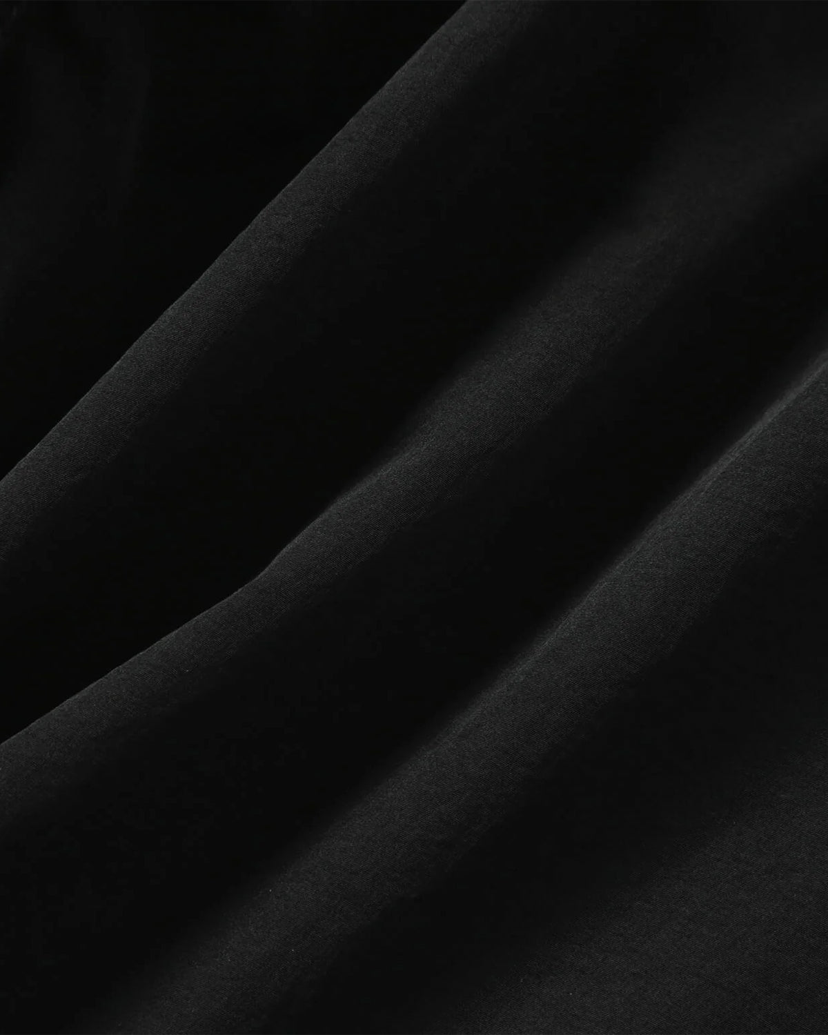 Crinkled Nylon Shirts Jacket - Black