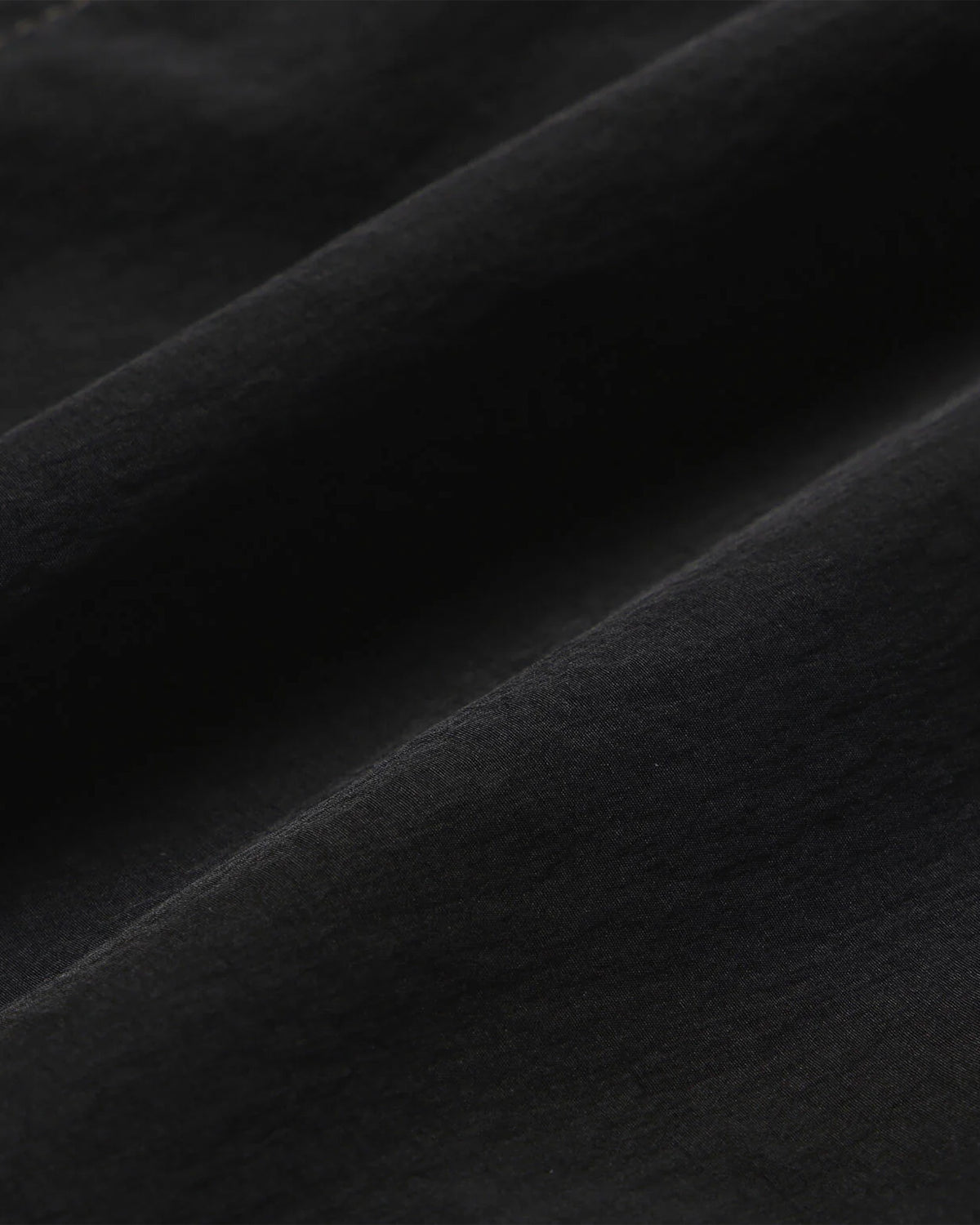 Crinkled Nylon Pants - Black