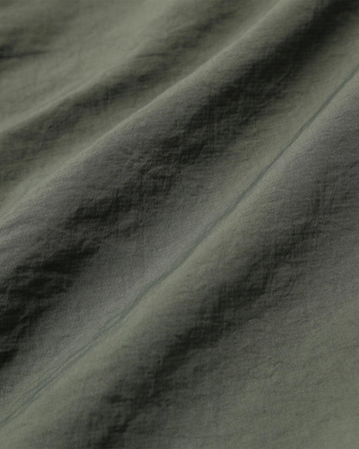 Crinkled Nylon Pants - Olive