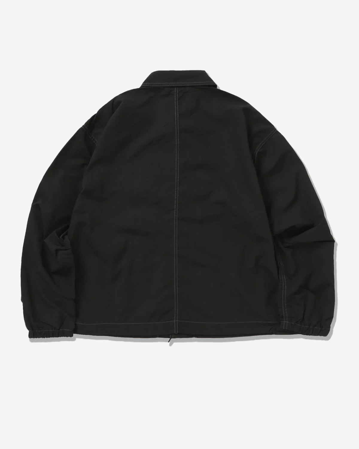 Crinkled Nylon Shirts Jacket - Black