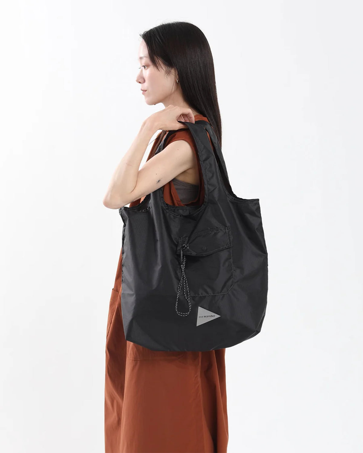 Crispy Rip Grocery Pocket Bag - Black