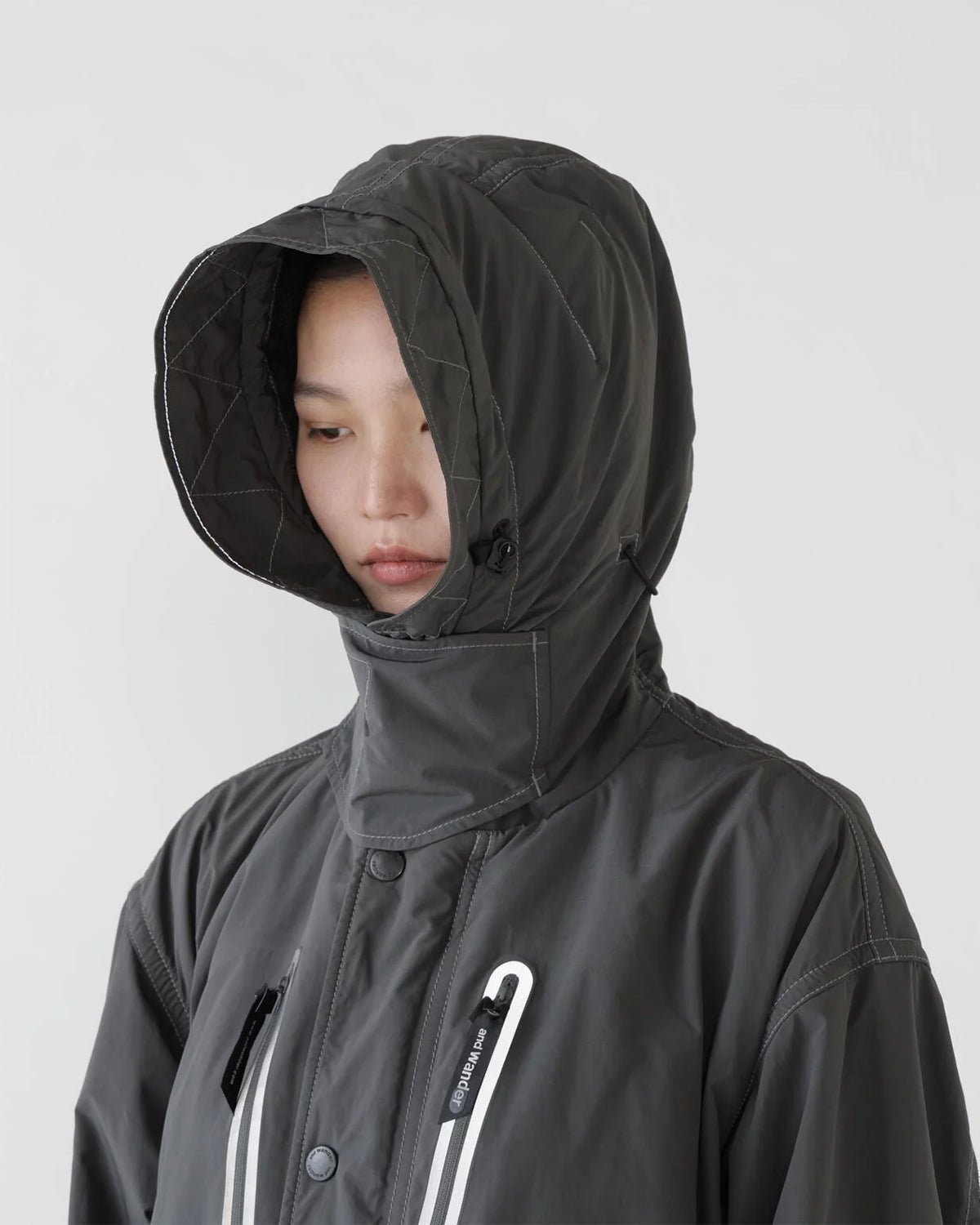 Fishtail Octa Coat - Charcoal