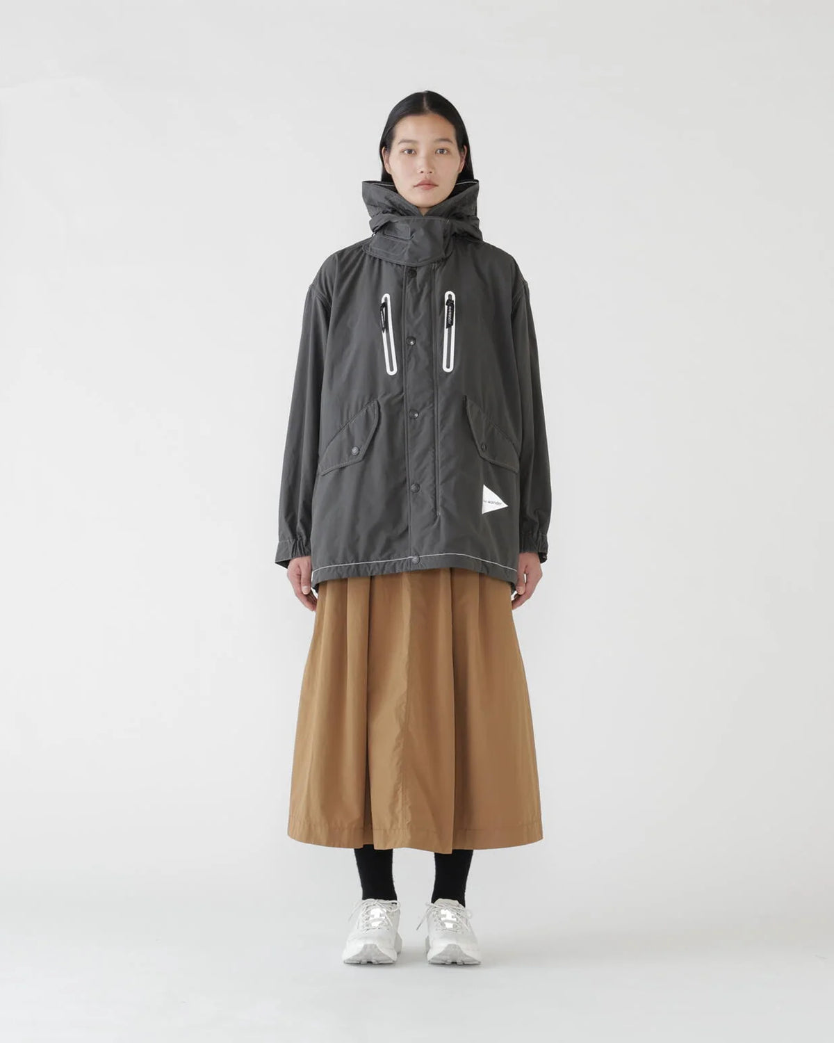 Fishtail Octa Coat - Charcoal