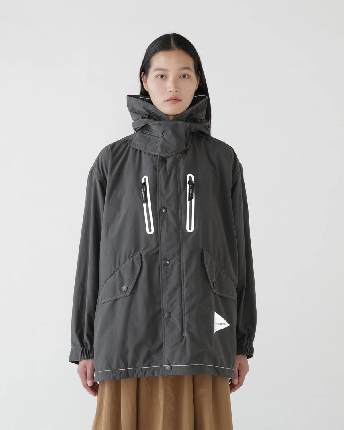 Fishtail Octa Coat - Charcoal