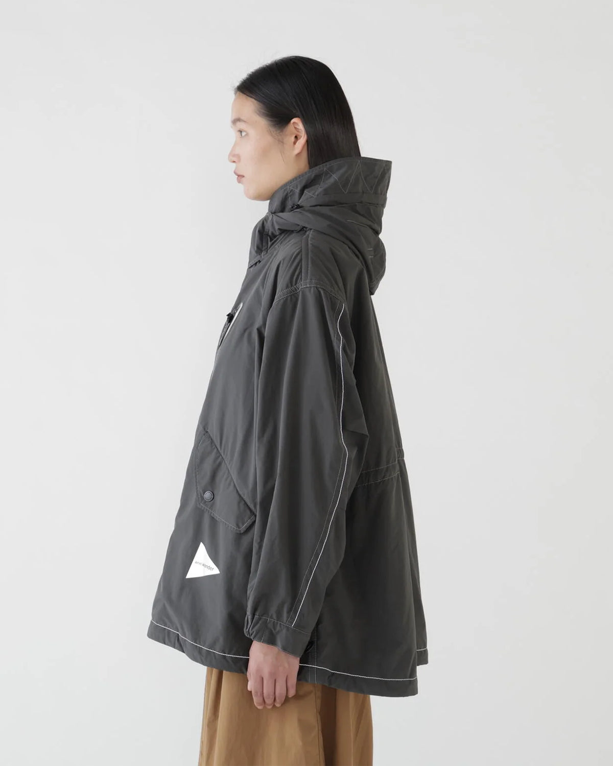 Fishtail Octa Coat - Charcoal