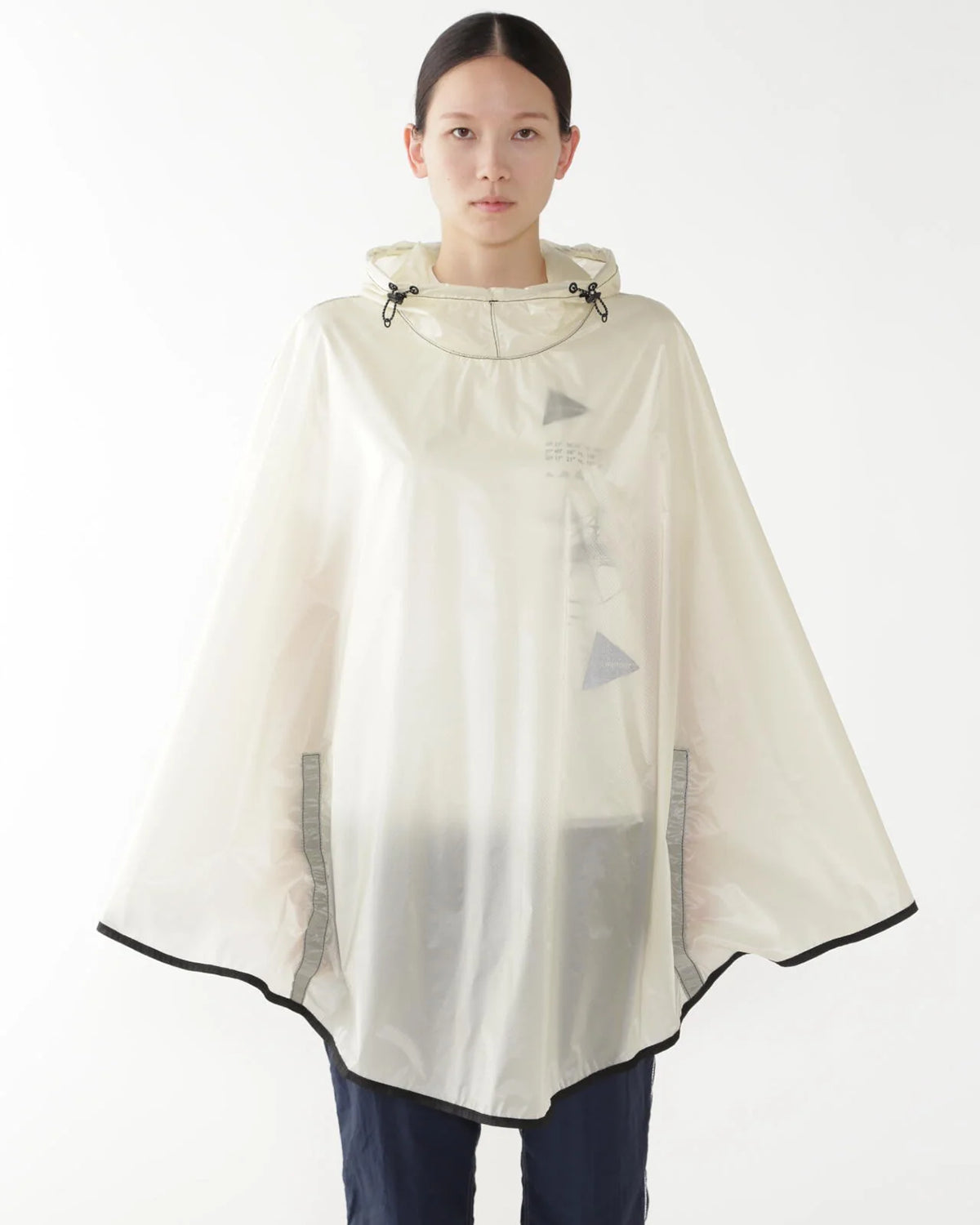 Sil Poncho - White