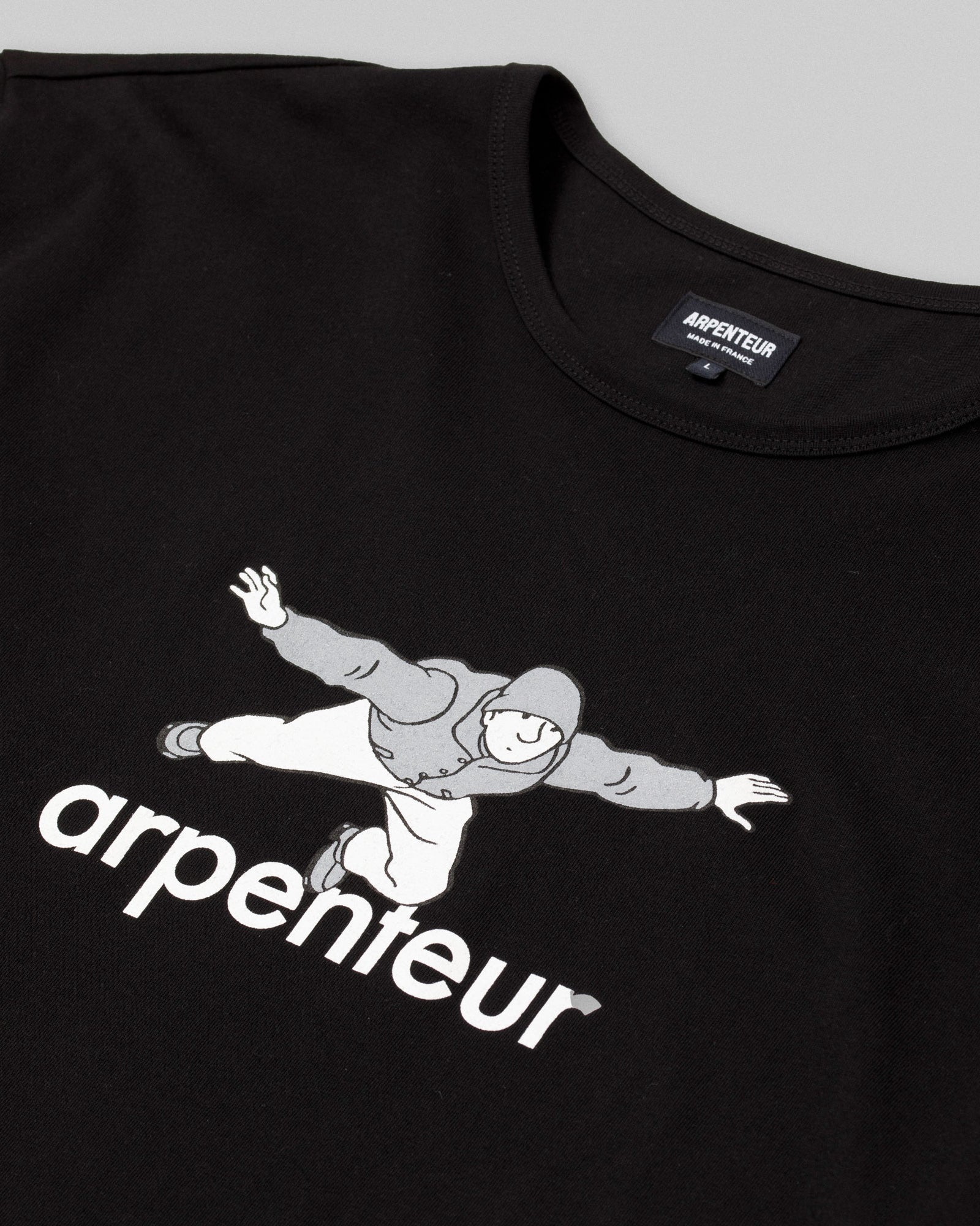 Graphique - Hand Printed T-Shirt - Black