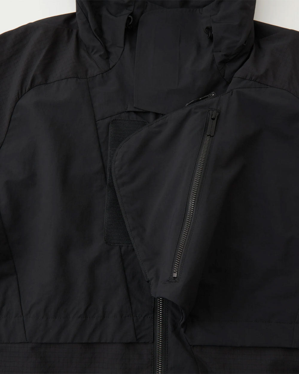 Asymmetry Short Jacket - Black