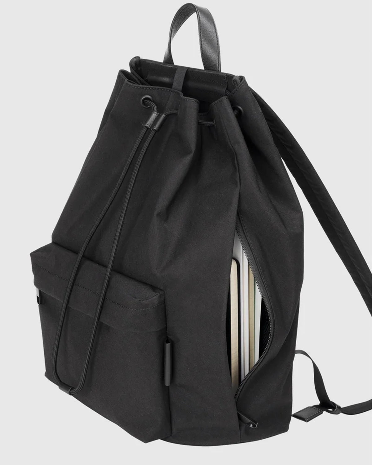 Nylon Backpack DS M 008 - Black