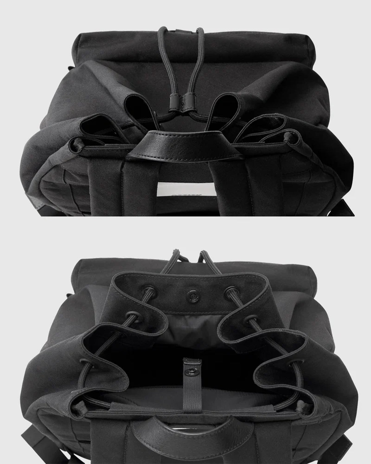 Nylon Backpack DS M 008 - Black