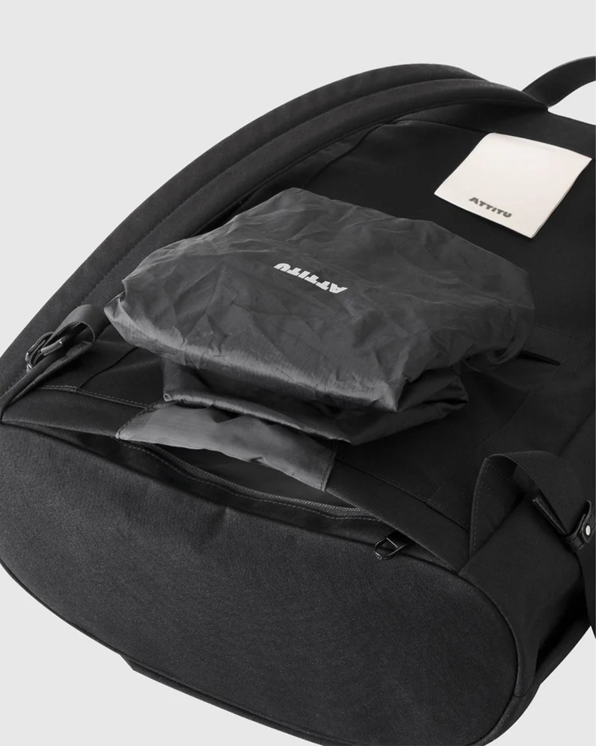 Nylon Backpack DS M 008 - Black