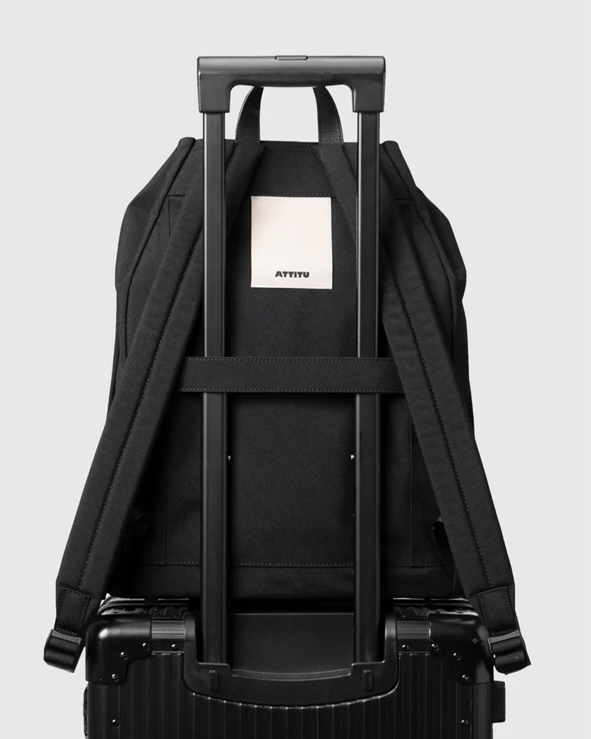 Nylon Backpack DS M 008 - Black