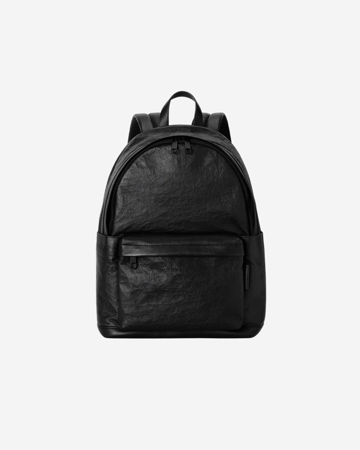 Leather Backpack M 017 - Black