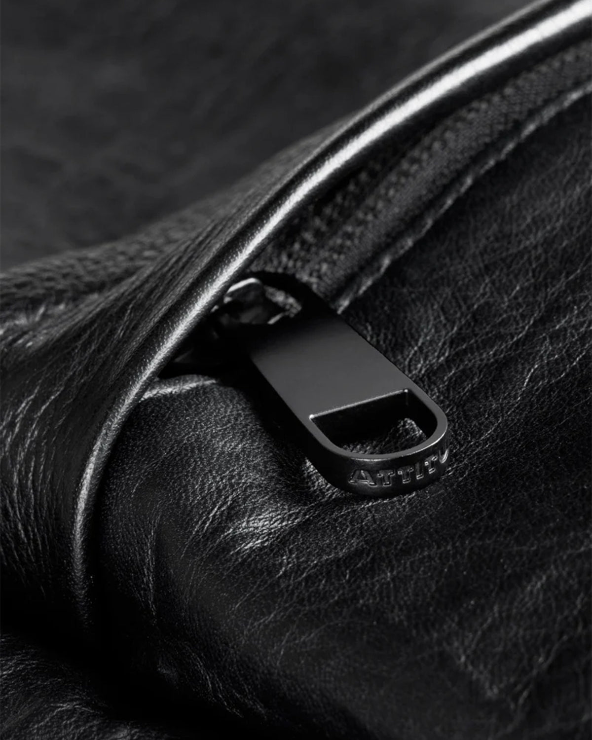 Leather Backpack M 017 - Black