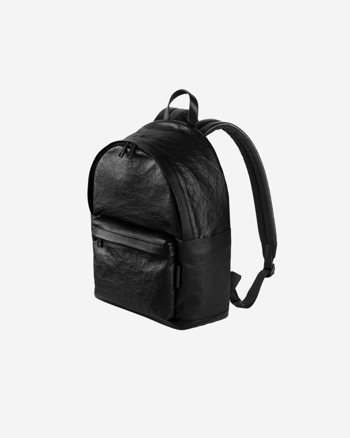 Leather Backpack M 017 - Black