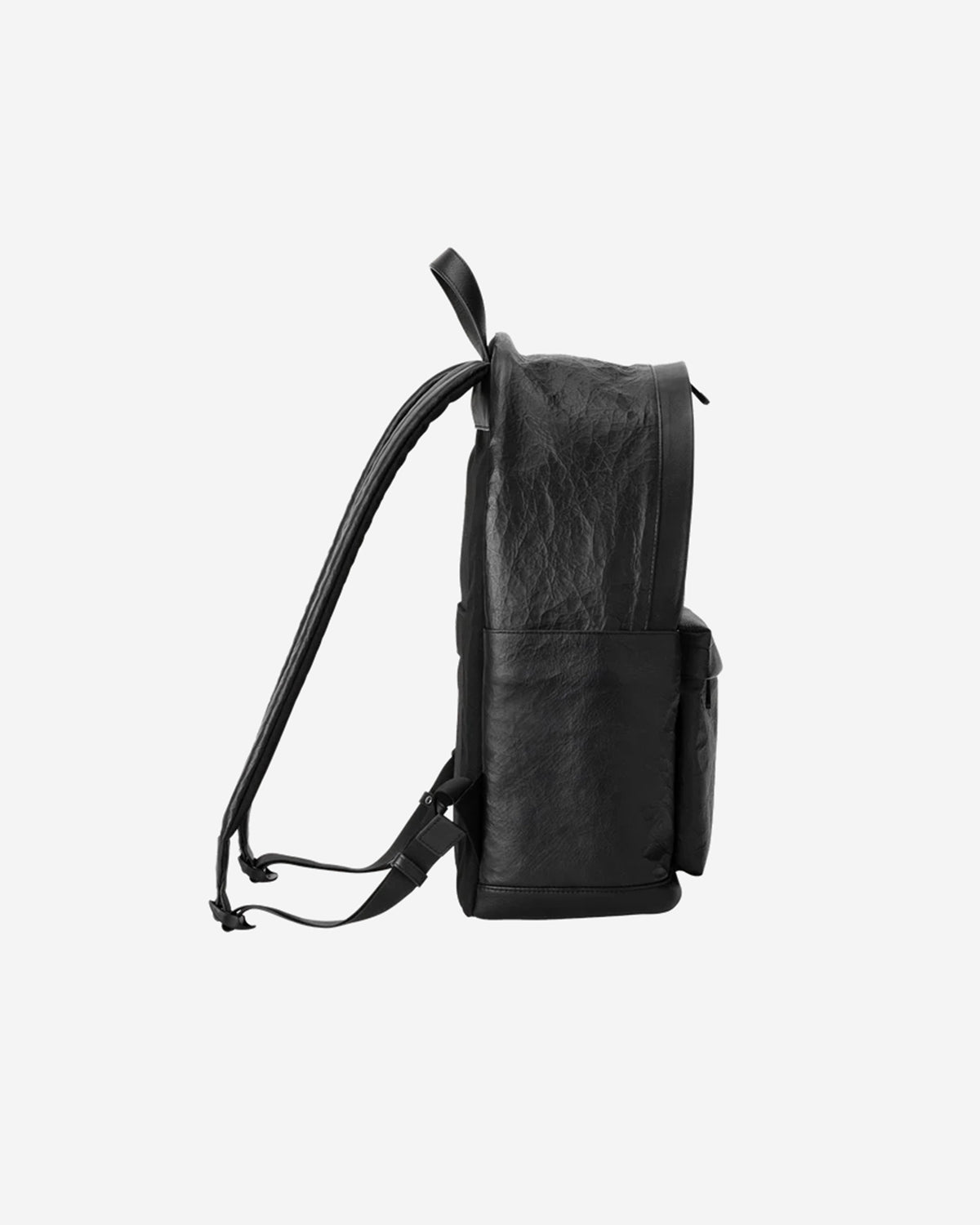 Leather Backpack M 017 - Black