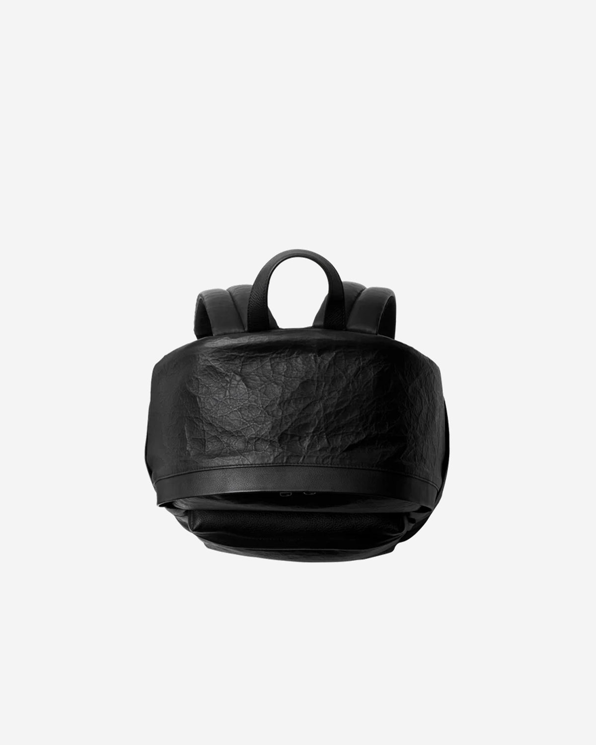 Leather Backpack M 017 - Black