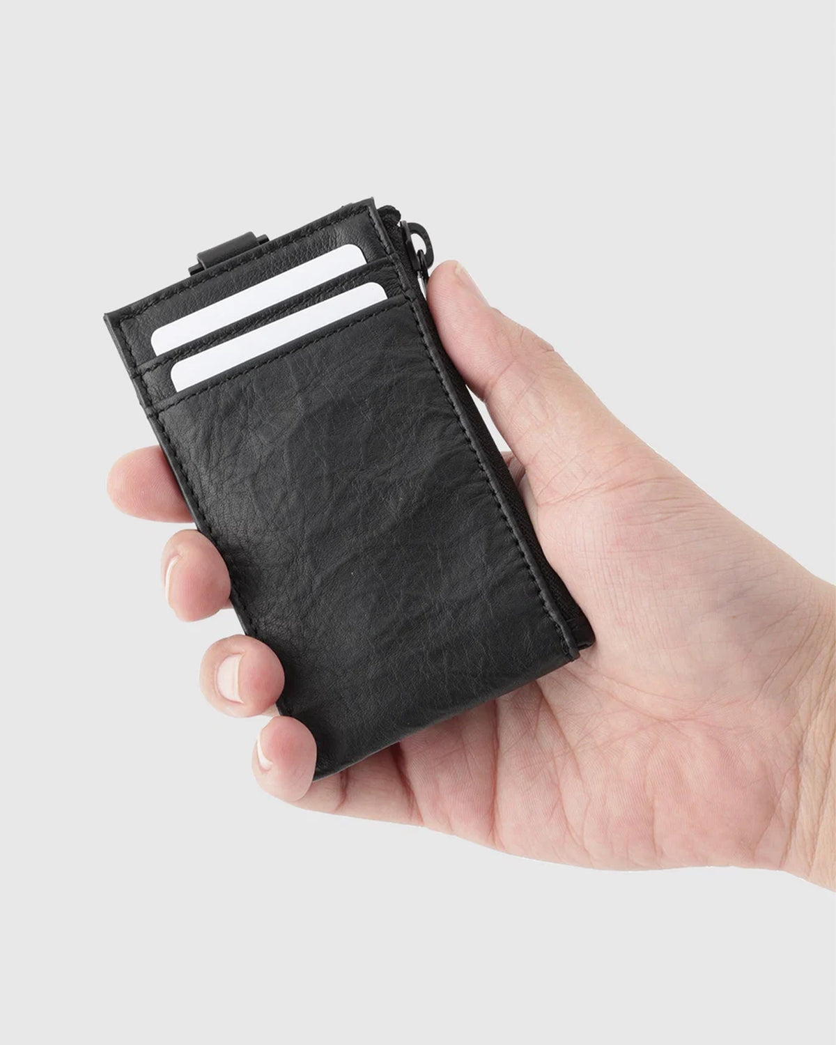 Leather Card Case 020 - Black