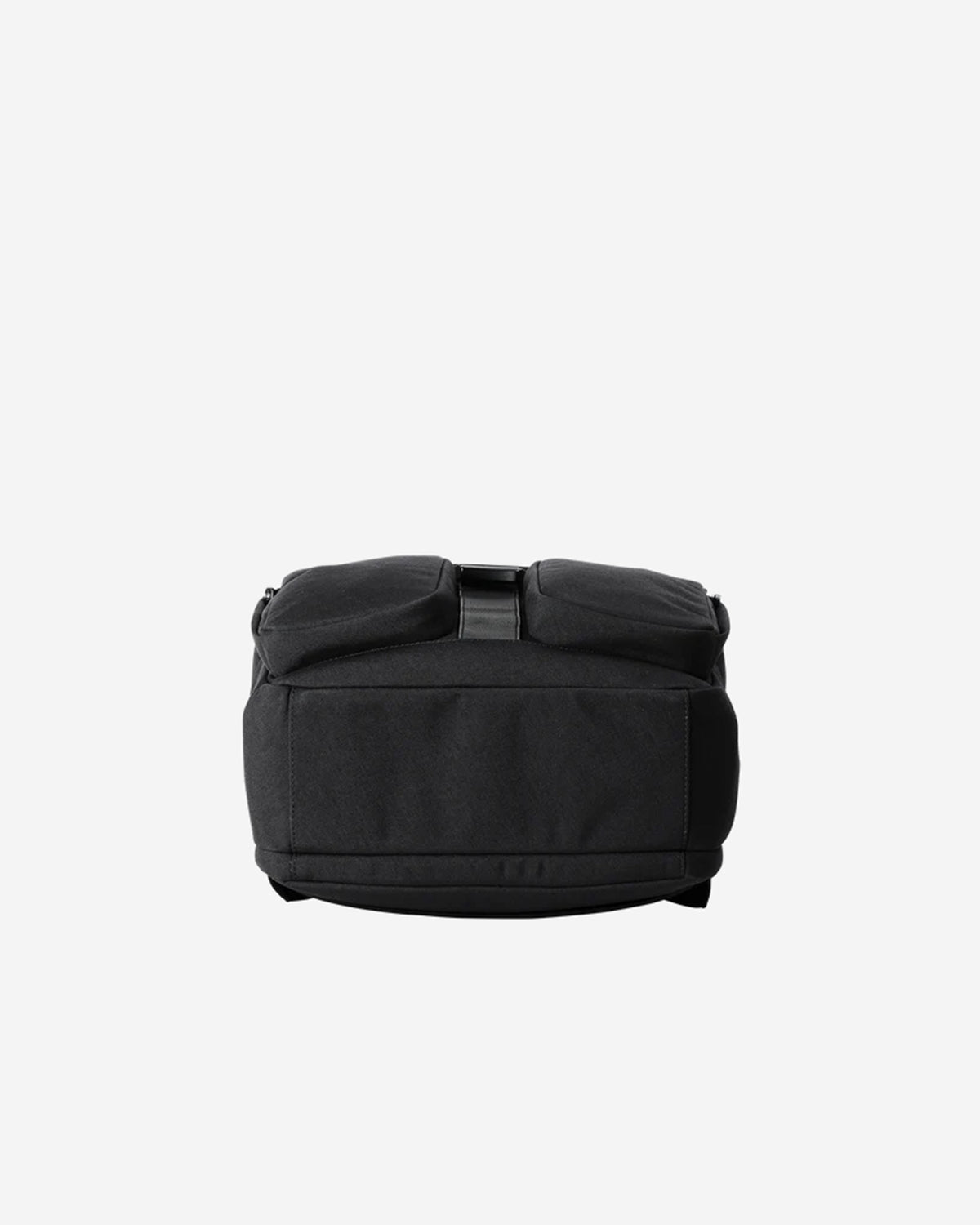 Leather Combi Square Backpack - Black