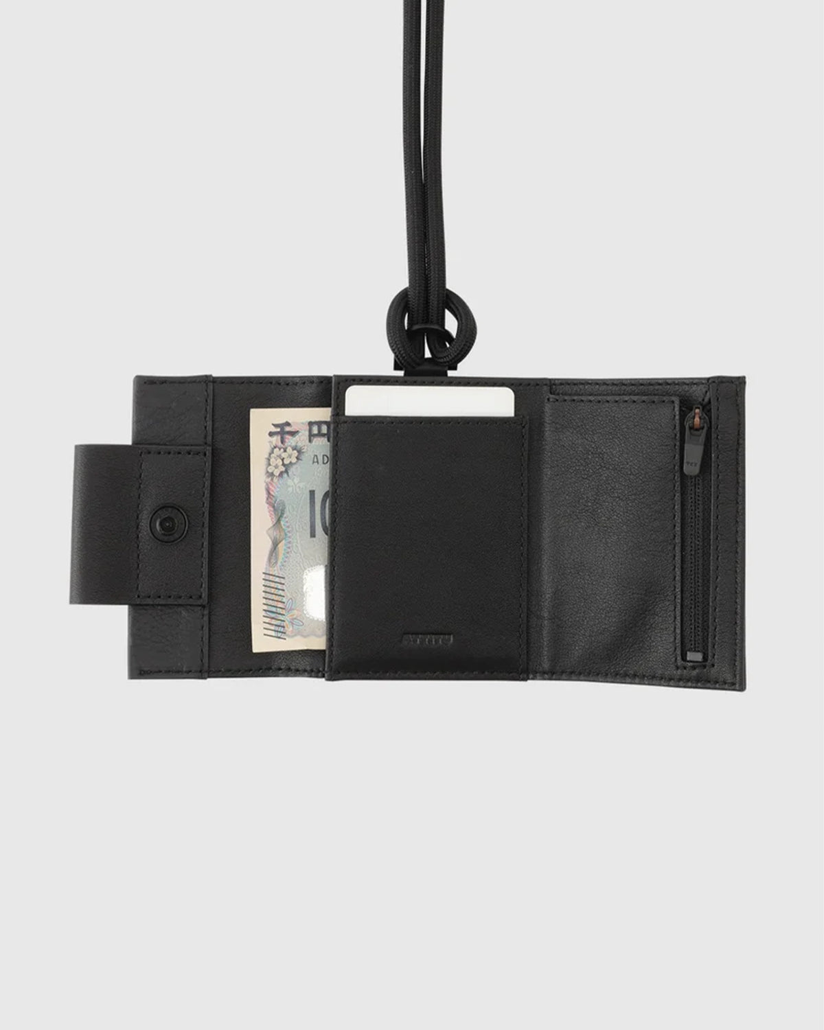 Leather Mini Wallet 019 - Black x Off White 02
