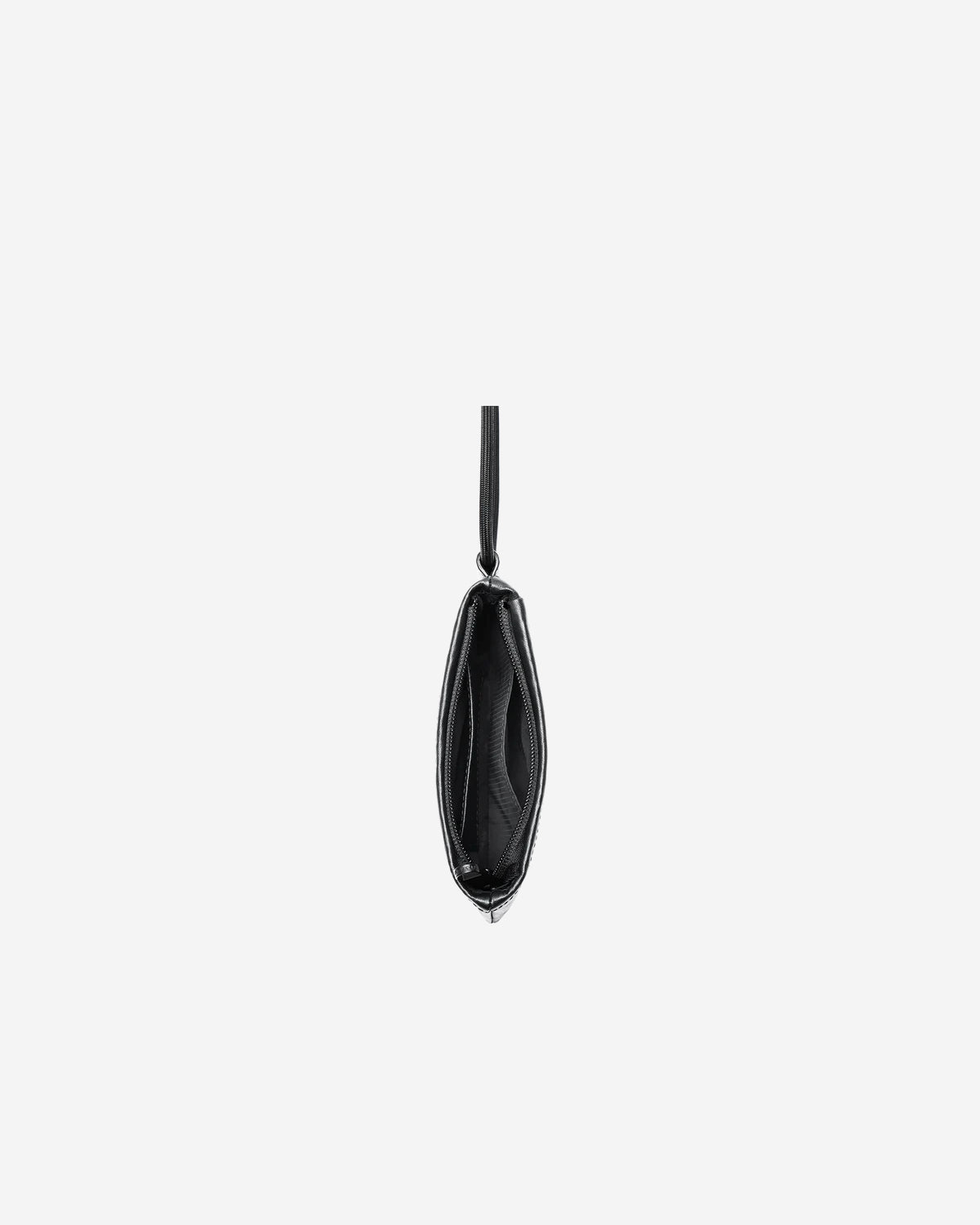 Leather Phone Crossbody 014 - Black